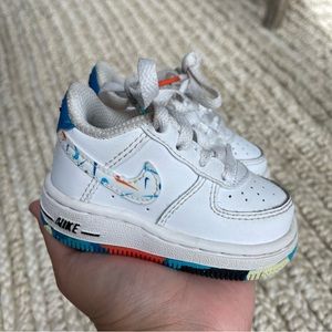 Nike Air Force 1 LV8 GS Multicolor Sneakers infant size 3 with box